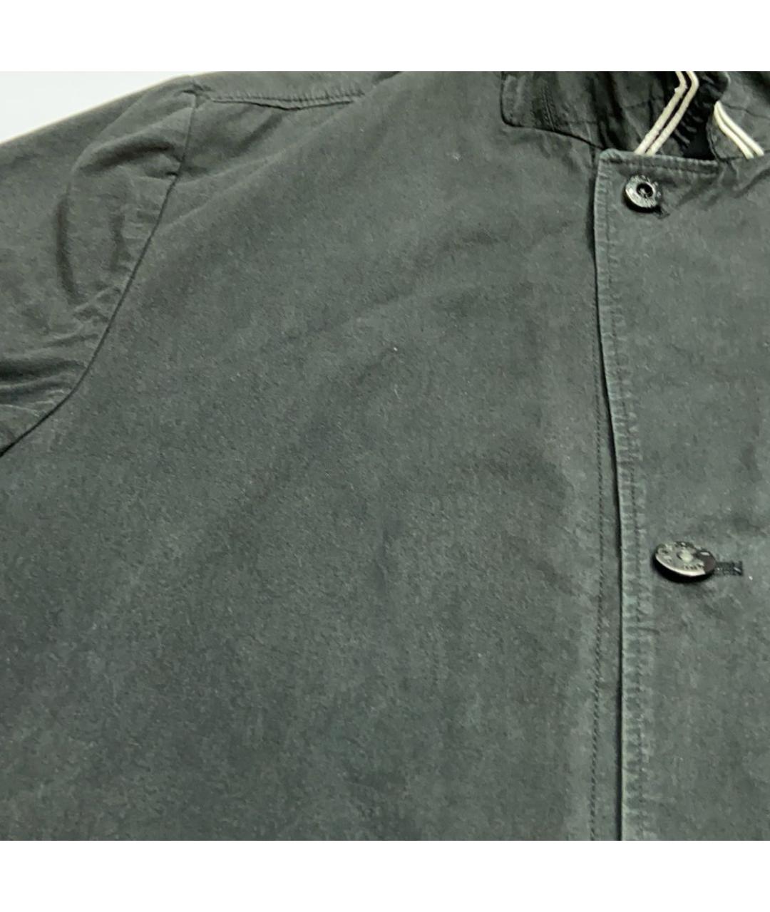 STONE ISLAND Черная хлопковая куртка, фото 4