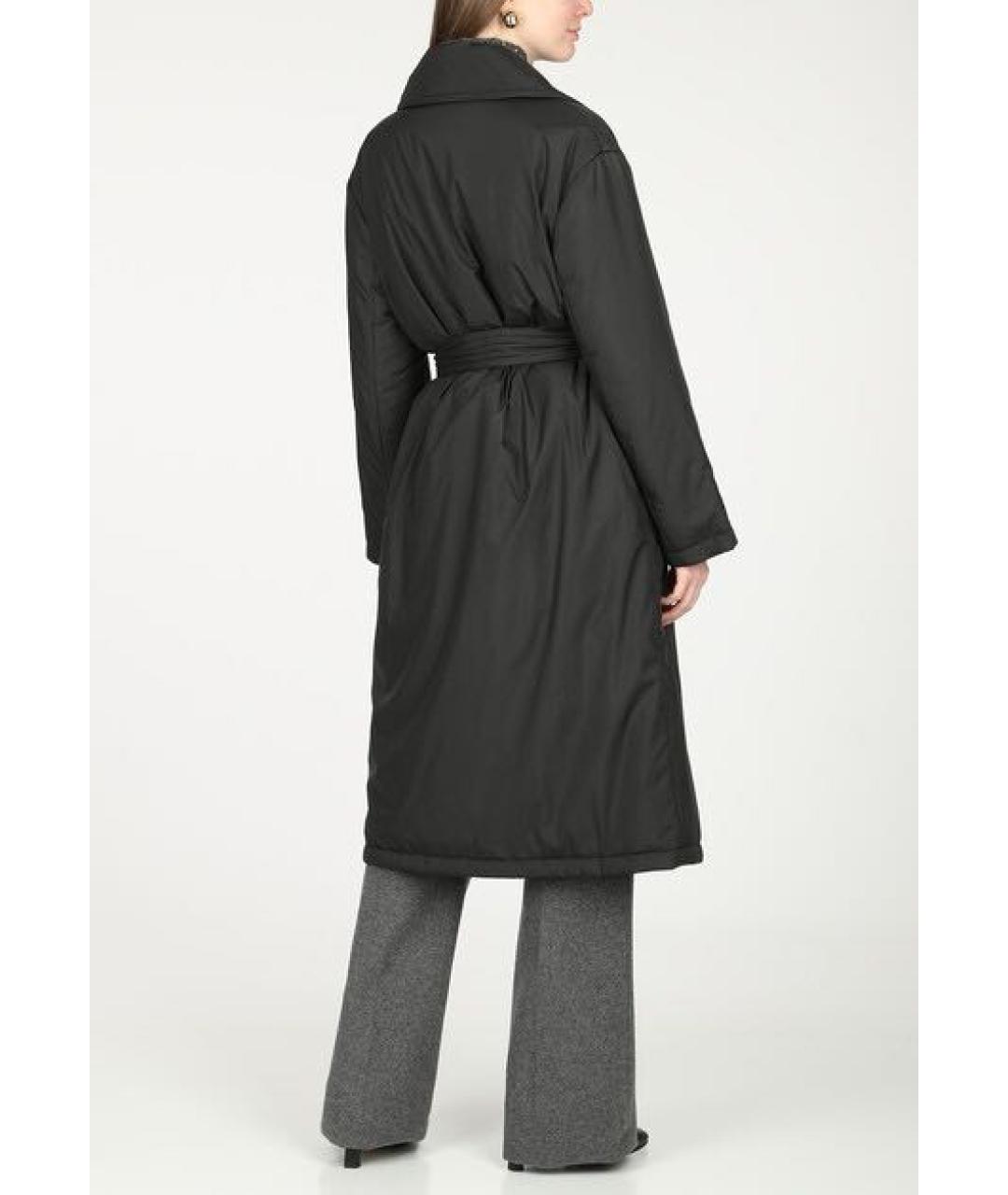 ANTONELLI FIRENZE Черный полиэстеровый тренч/плащ, фото 2