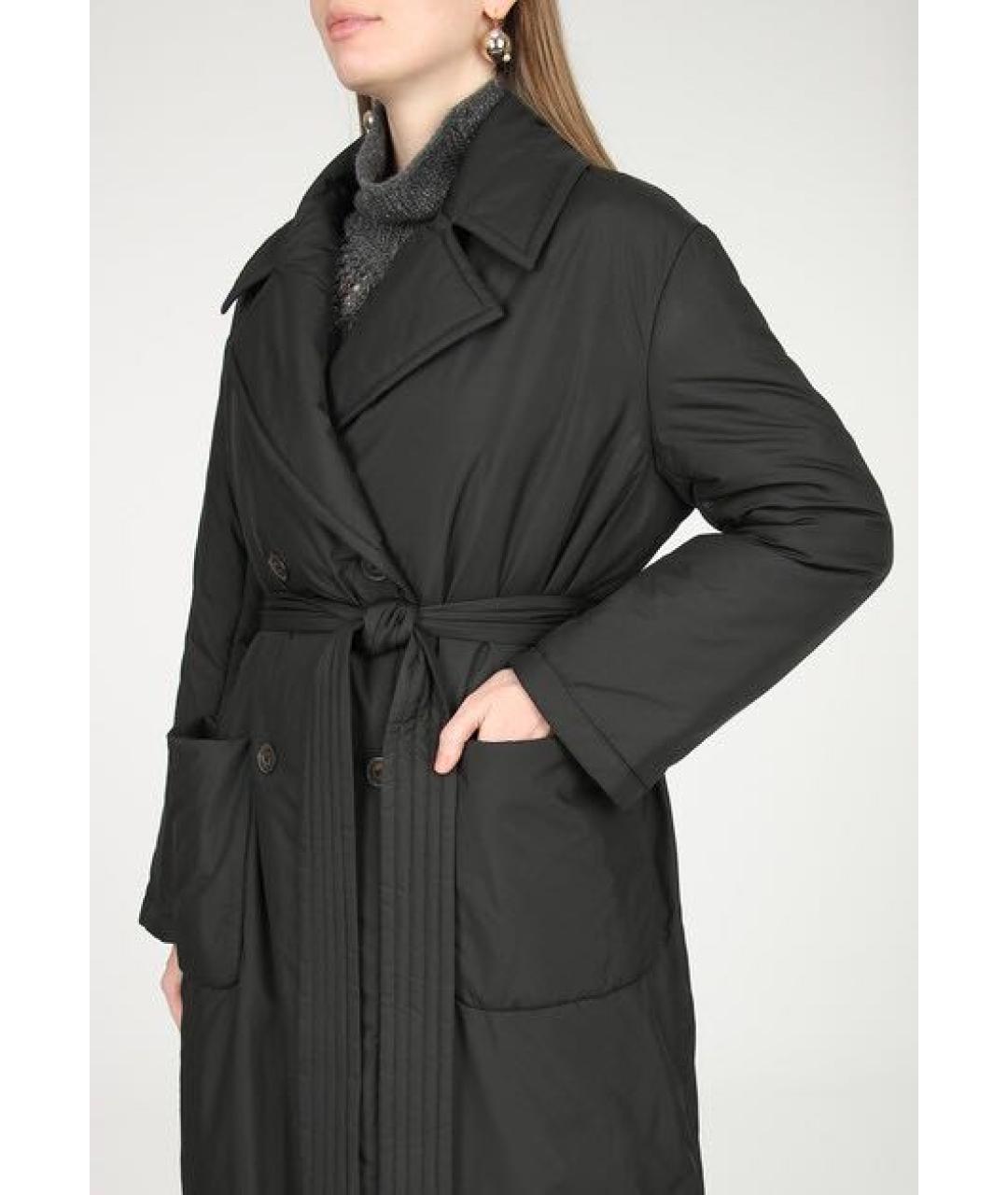 ANTONELLI FIRENZE Черный полиэстеровый тренч/плащ, фото 5