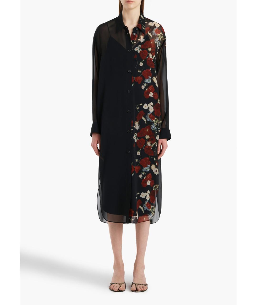 KHAITE Черное шелковое платье, фото 4