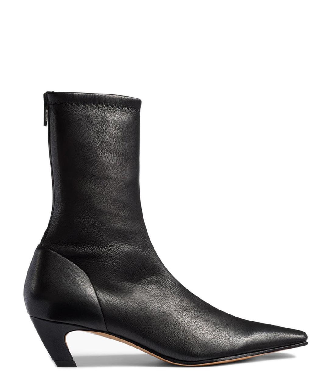 KHAITE Черные кожаные ботильоны, фото 1
