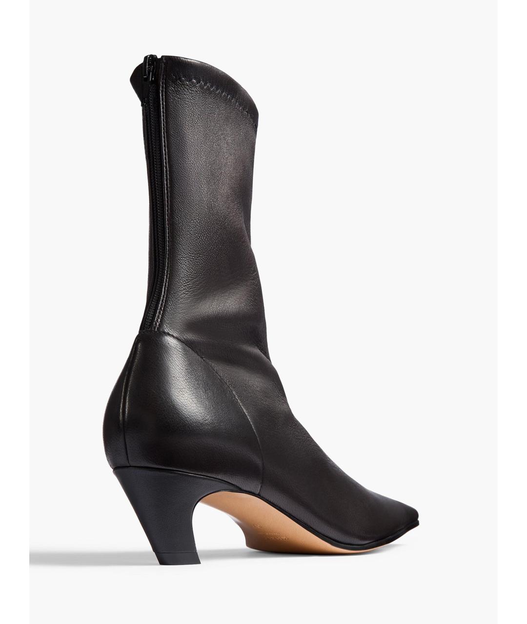 KHAITE Черные кожаные ботильоны, фото 4