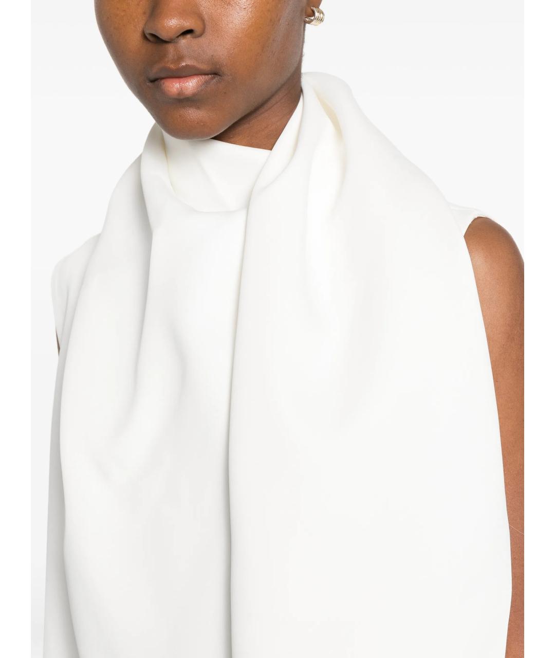 KHAITE Белое ацетатное платье, фото 5