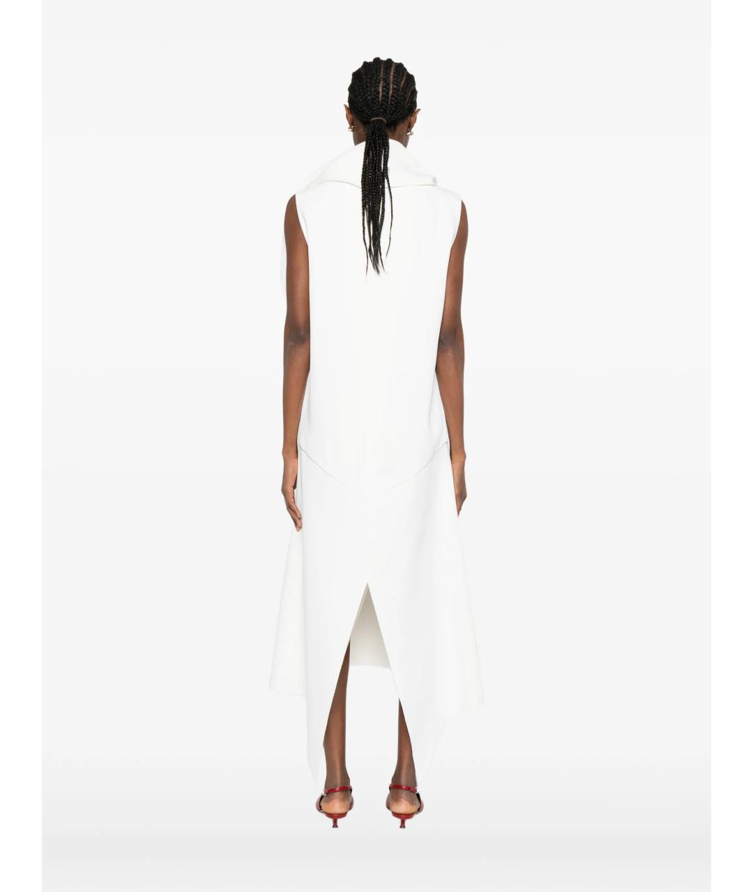 KHAITE Белое ацетатное платье, фото 4