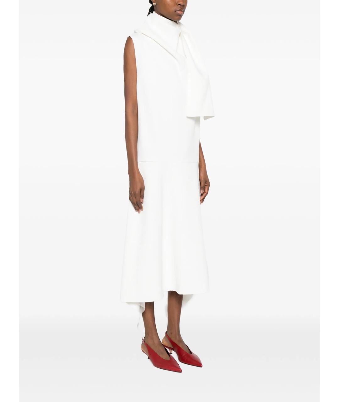 KHAITE Белое ацетатное платье, фото 3