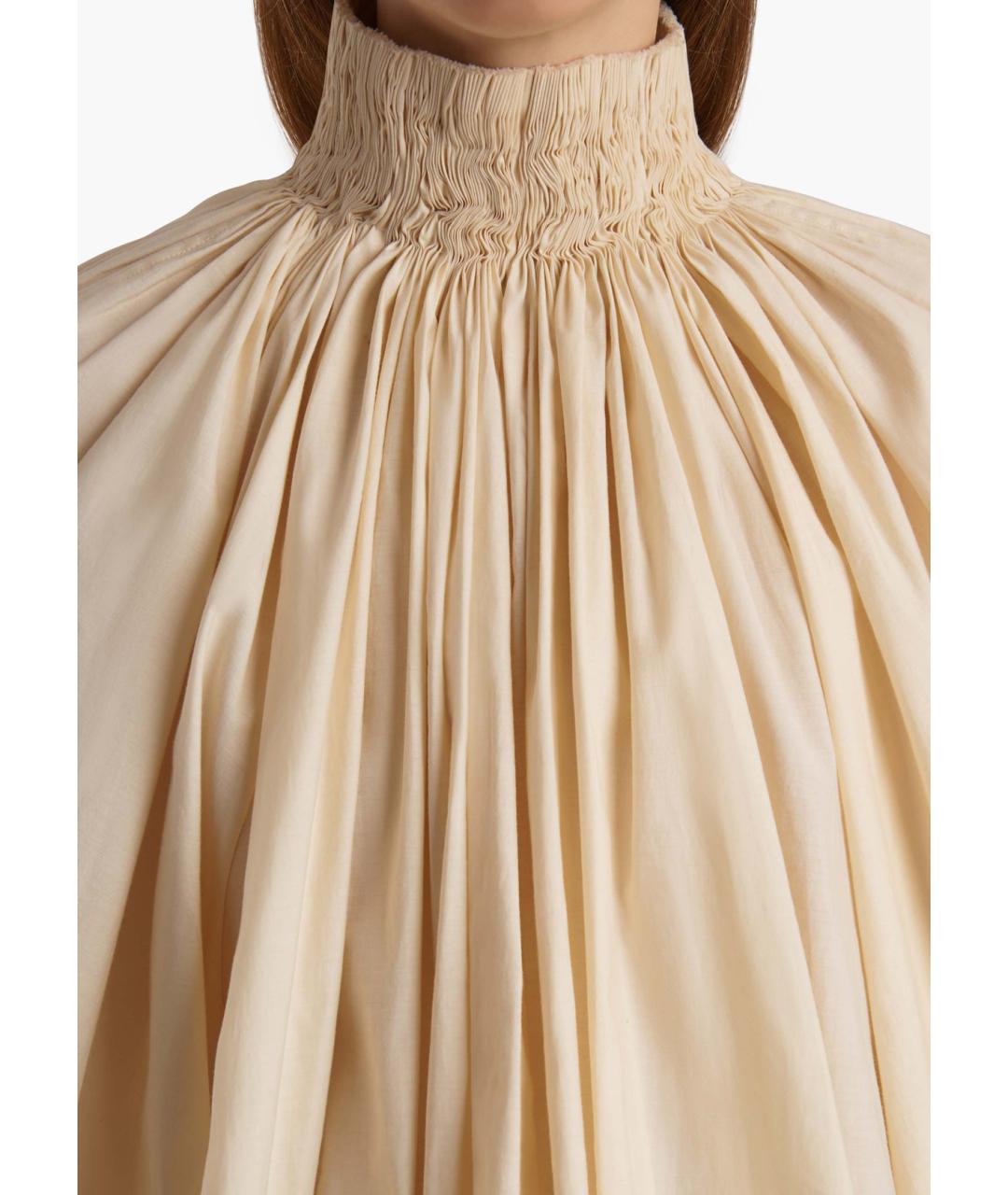 KHAITE Белая хлопковая блузы, фото 7