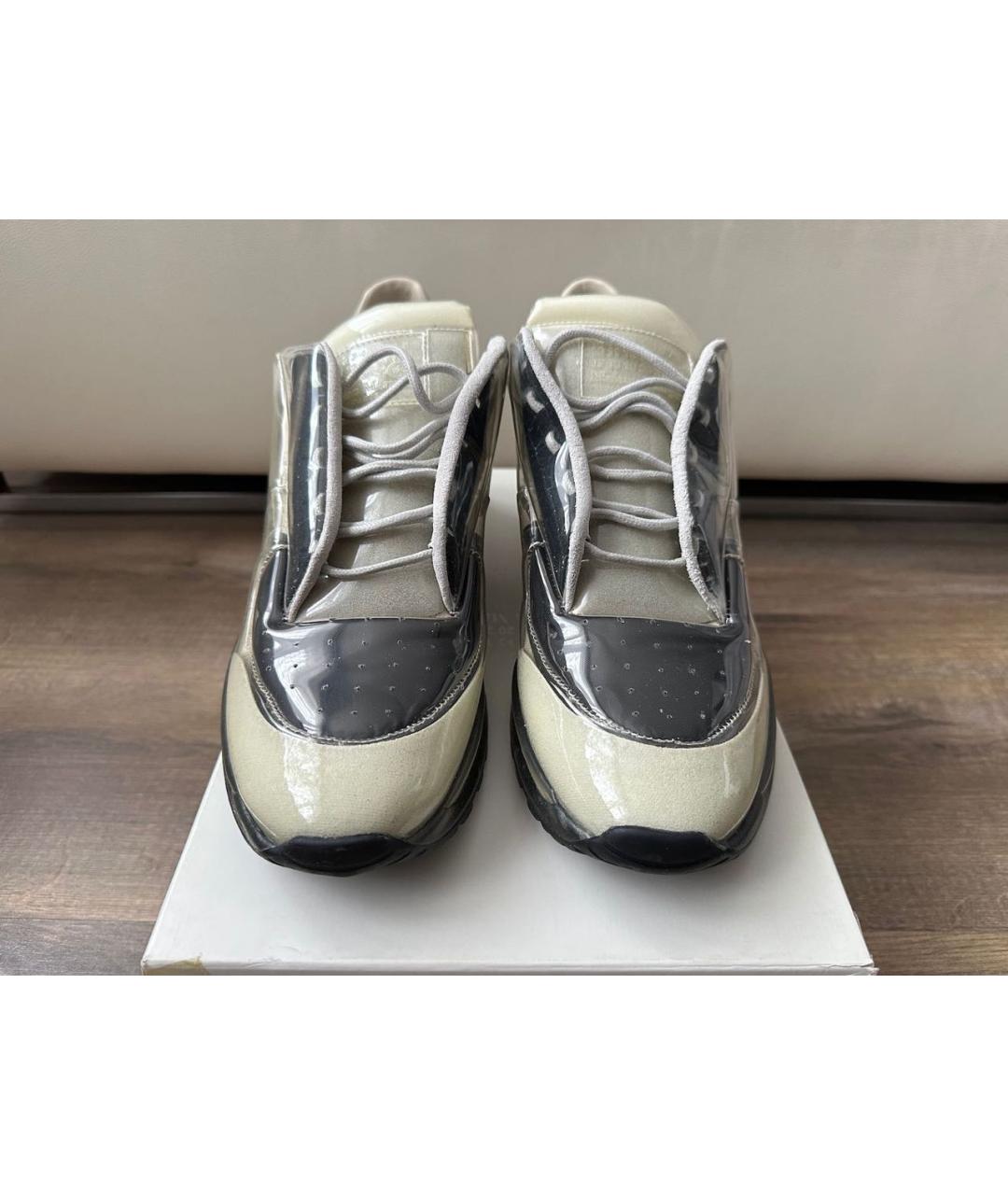 MAISON MARGIELA Бежевые резиновые низкие кроссовки / кеды, фото 2