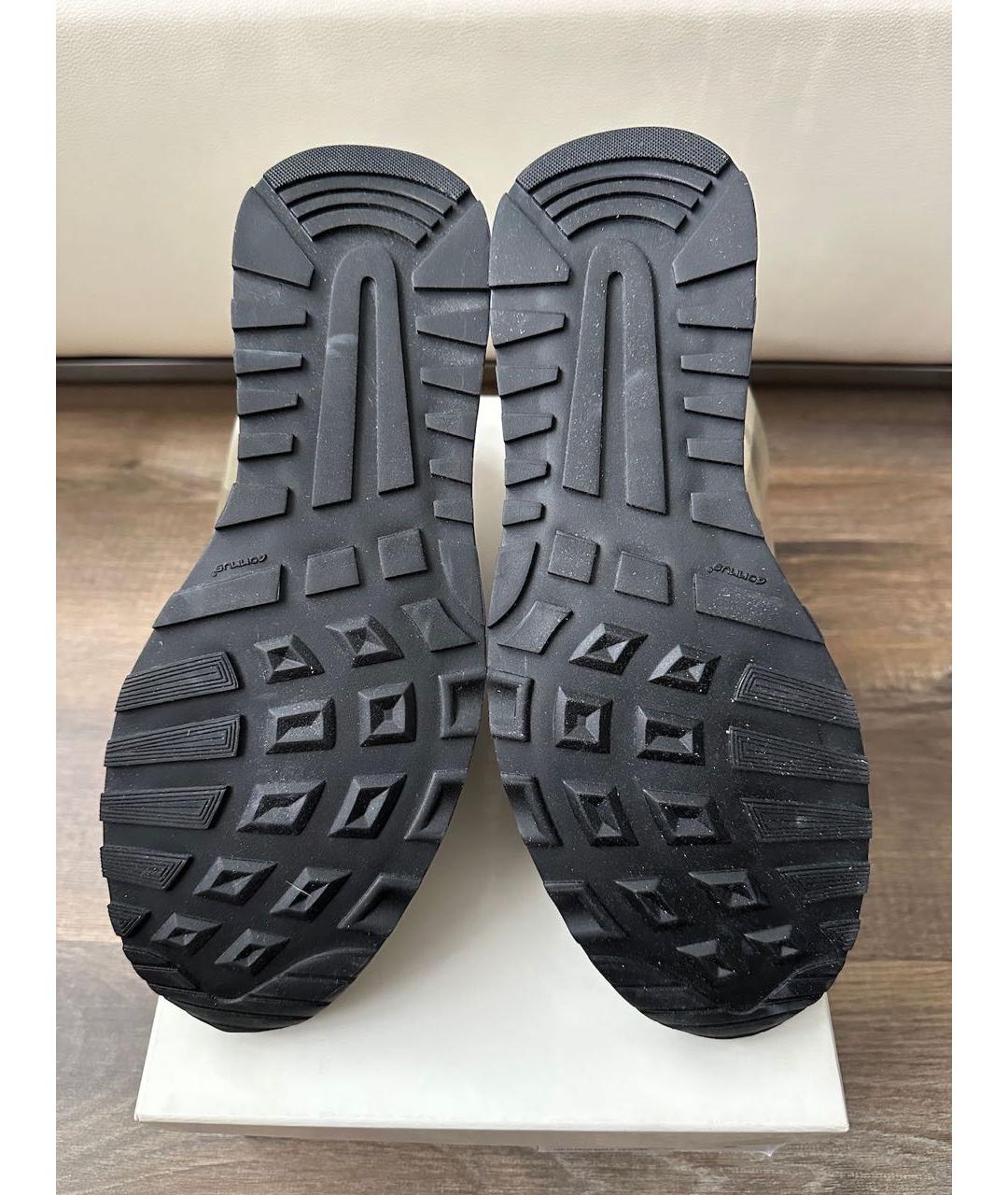 MAISON MARGIELA Бежевые резиновые низкие кроссовки / кеды, фото 5