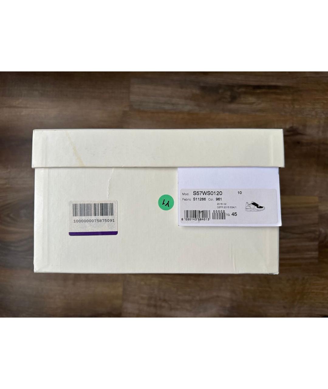 MAISON MARGIELA Бежевые резиновые низкие кроссовки / кеды, фото 6