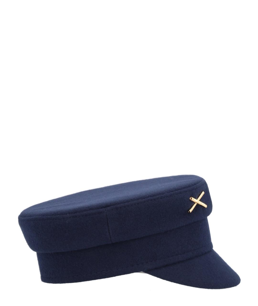 RUSLAN BAGINSKIY Синяя шерстяная шляпа, фото 2