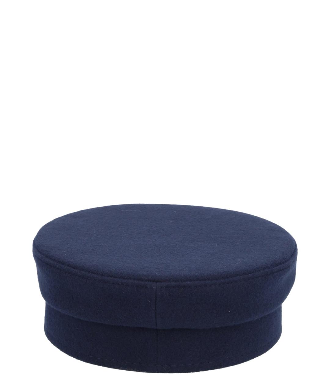 RUSLAN BAGINSKIY Синяя шерстяная шляпа, фото 3