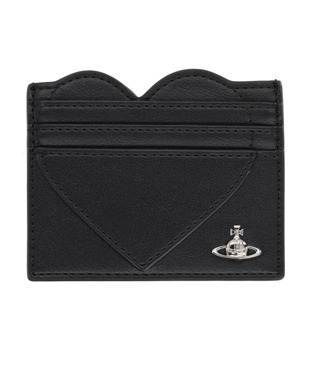 VIVIENNE WESTWOOD Черный кардхолдер из искусственной кожи, фото 1