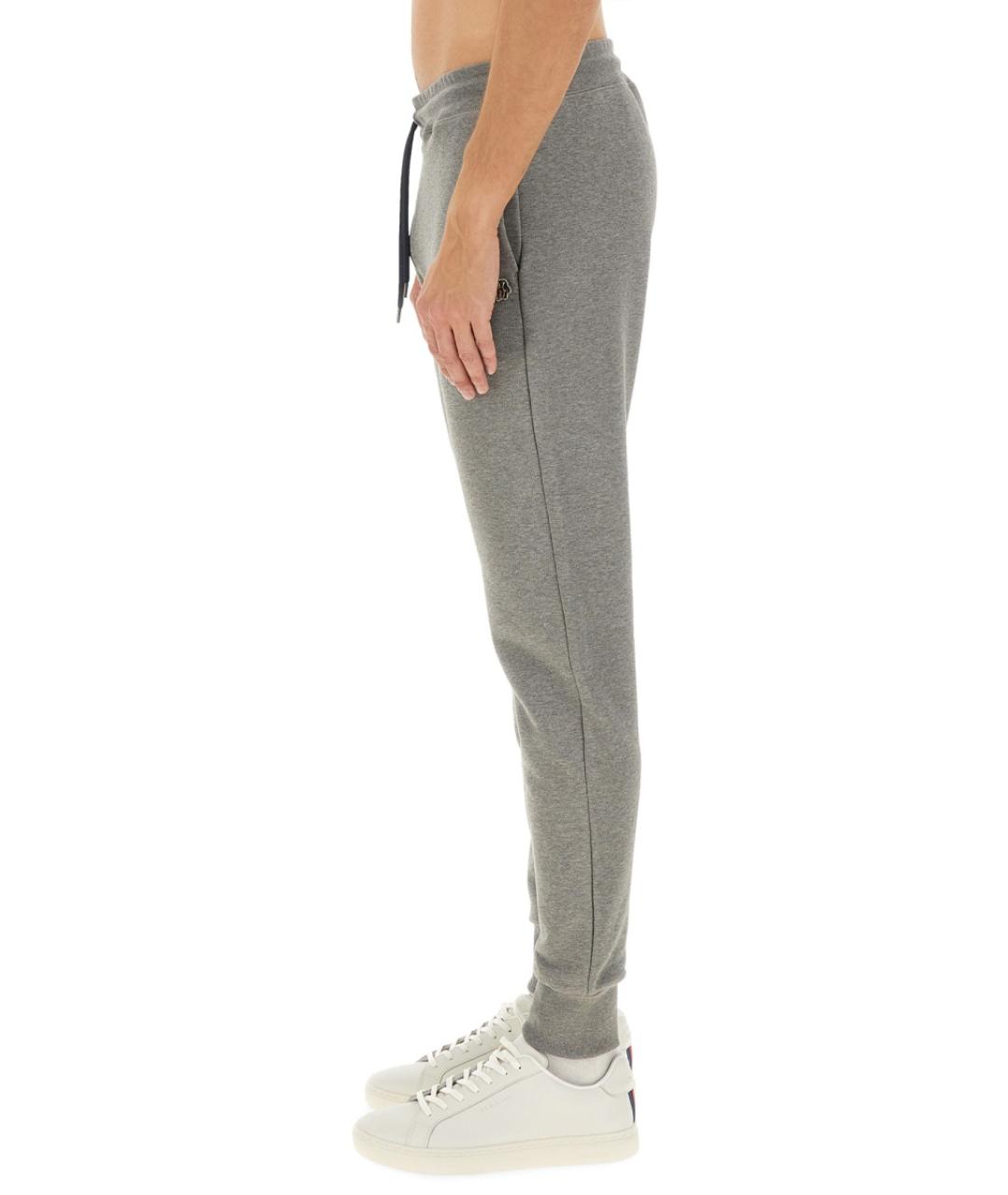 PS BY PAUL SMITH Серые хлопковые повседневные брюки, фото 4