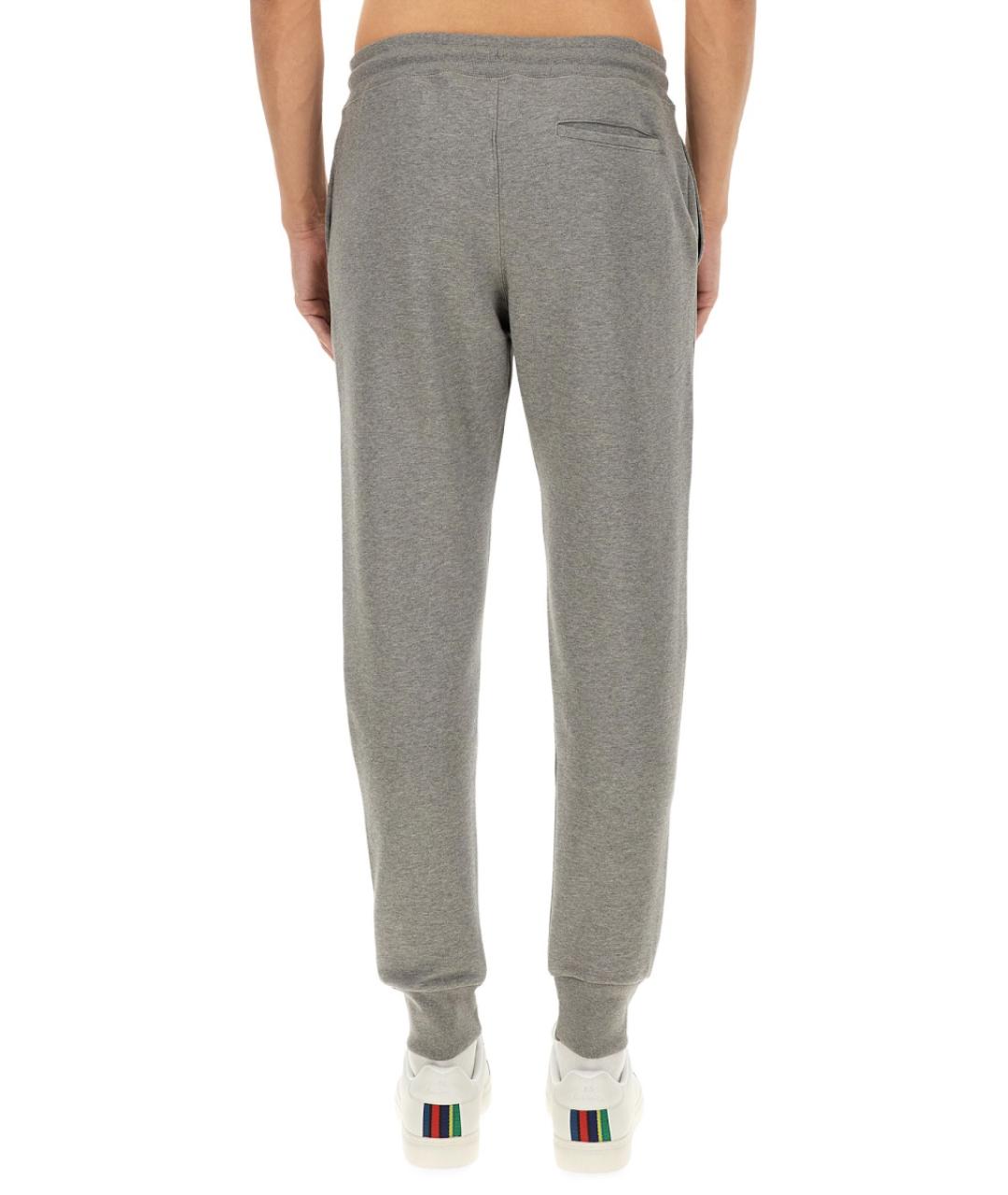 PS BY PAUL SMITH Серые хлопковые повседневные брюки, фото 3