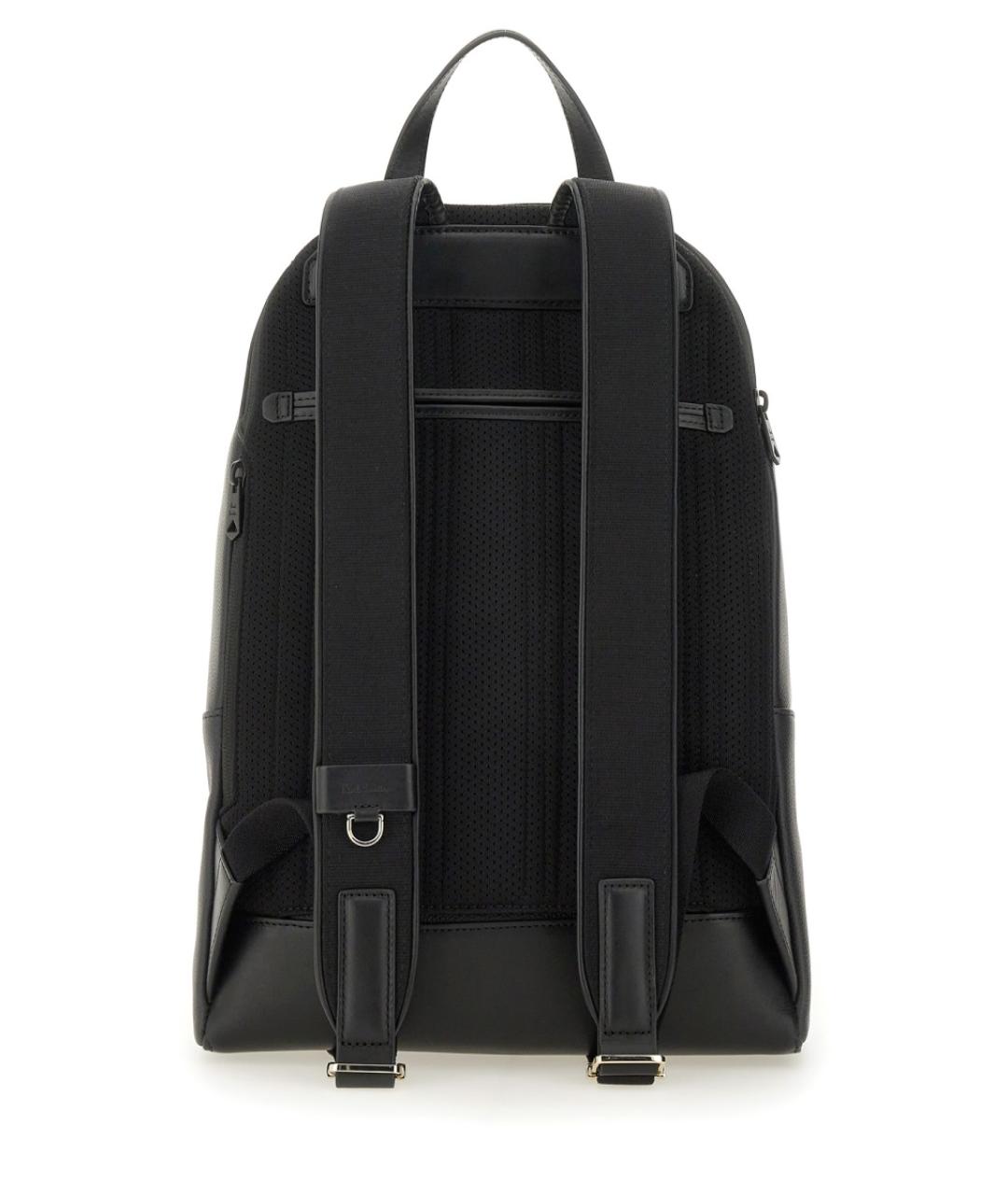 PAUL SMITH Черный кожаный рюкзак, фото 4