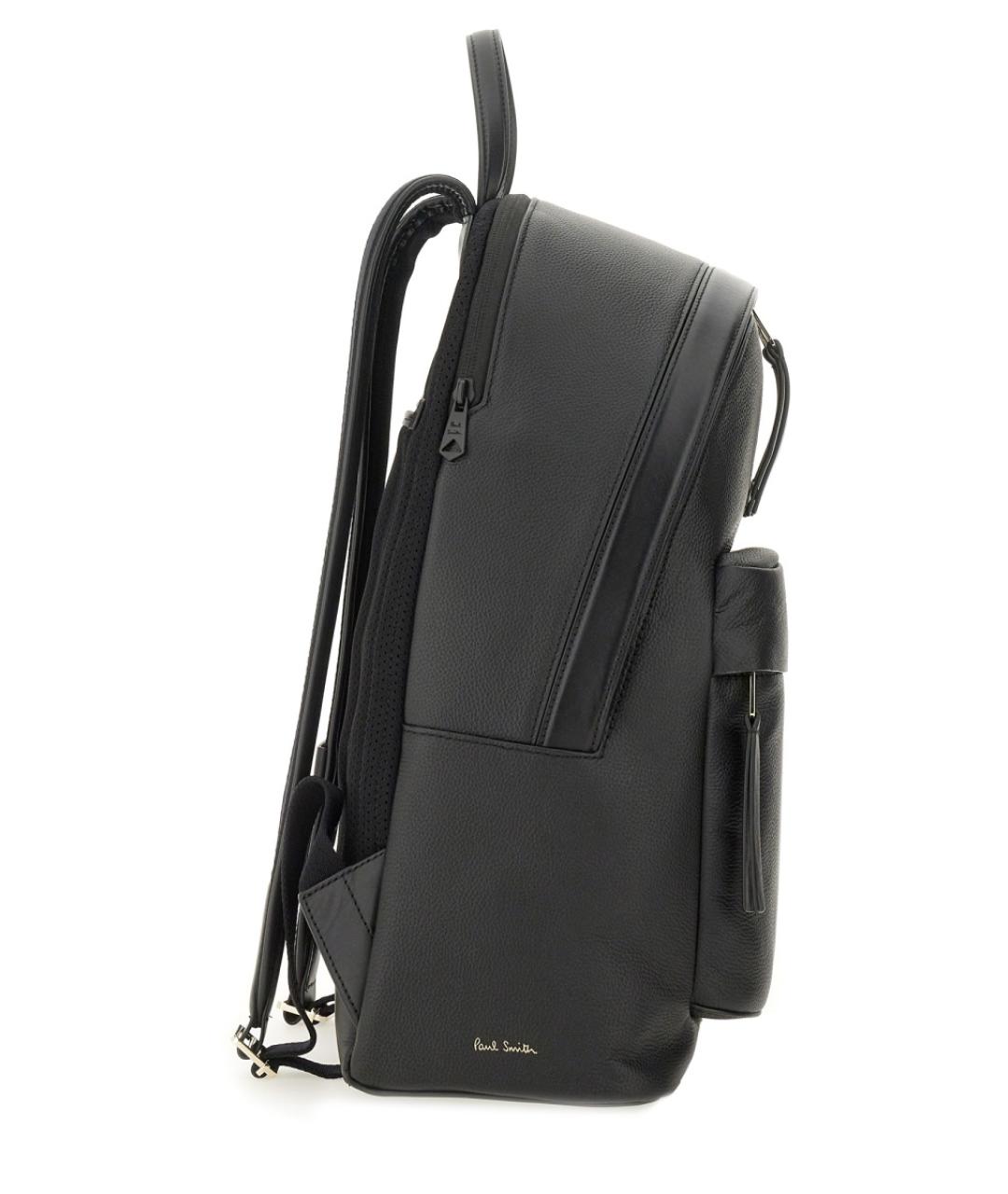 PAUL SMITH Черный кожаный рюкзак, фото 5