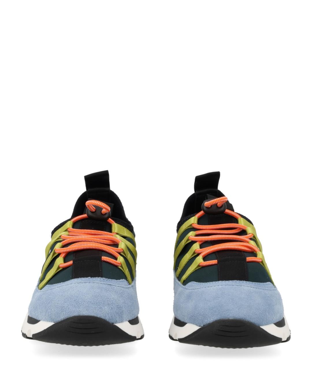 MARNI Мульти текстильные низкие кроссовки / кеды, фото 3