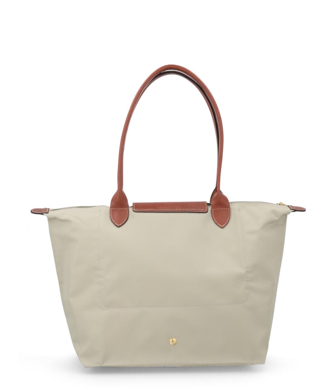 LONGCHAMP Серая тканевая сумка тоут, фото 3