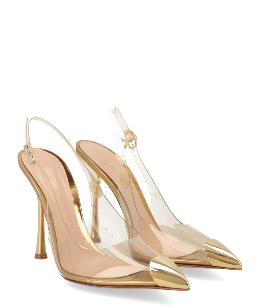 GIANVITO ROSSI Золотые туфли, фото 2