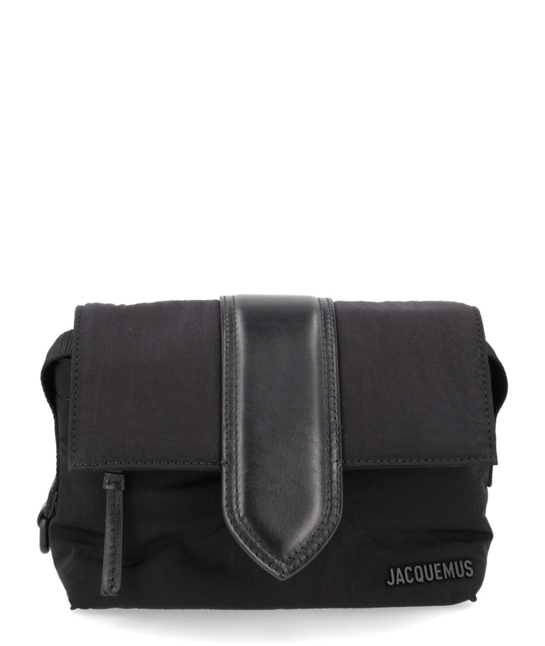 JACQUEMUS Черная тканевая сумка на плечо, фото 1