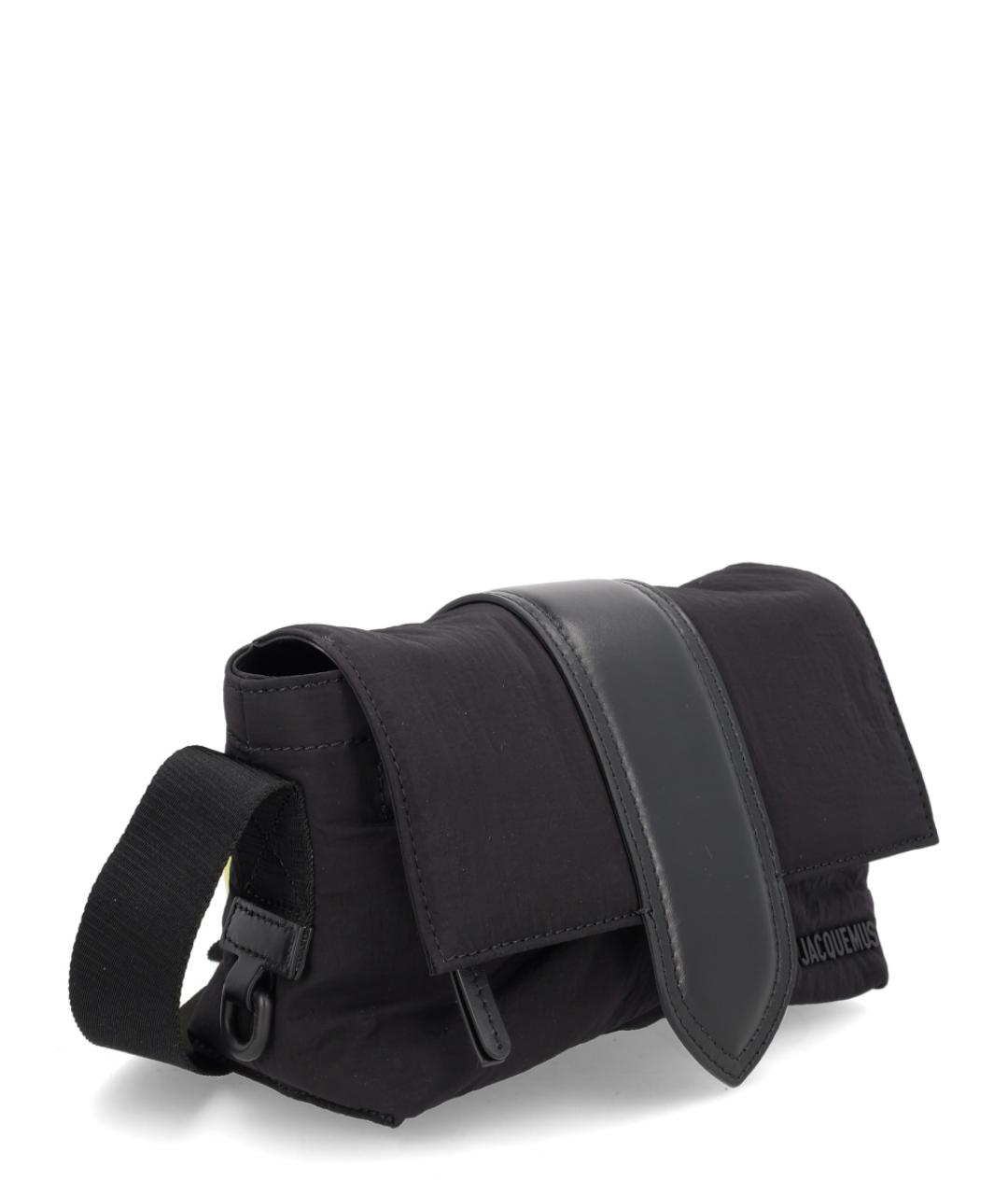 JACQUEMUS Черная тканевая сумка на плечо, фото 2
