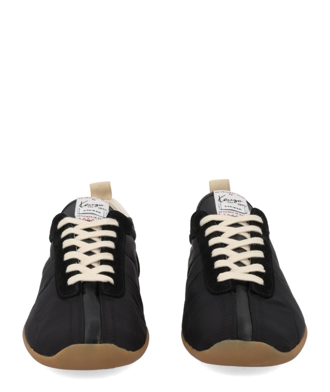 KENZO Черные текстильные низкие кроссовки / кеды, фото 2