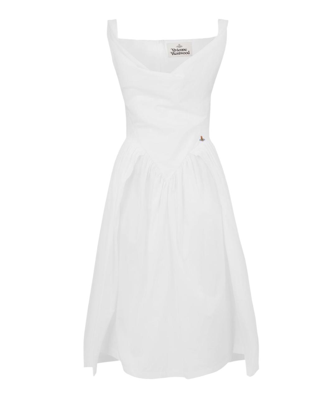 VIVIENNE WESTWOOD Белое хлопковое повседневное платье, фото 1