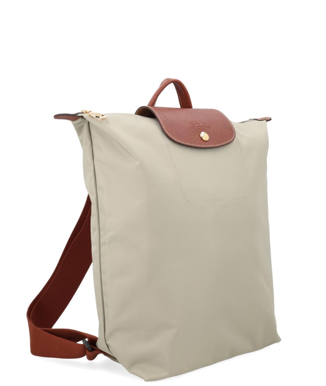 LONGCHAMP Серый тканевый рюкзак, фото 2