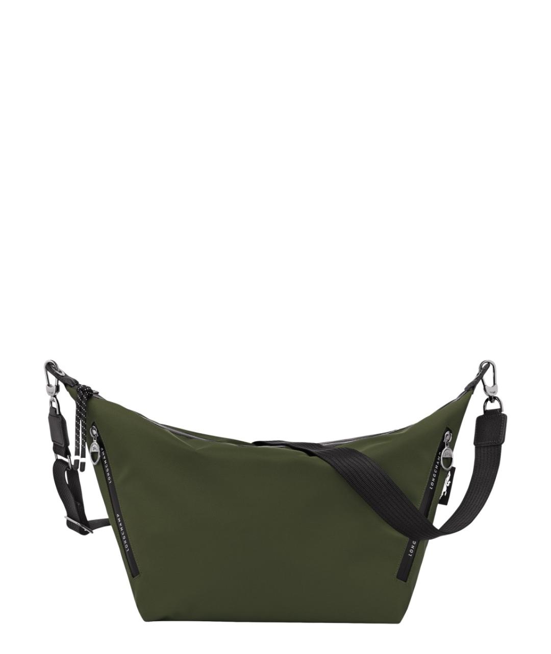 LONGCHAMP Зеленая тканевая сумка через плечо, фото 1