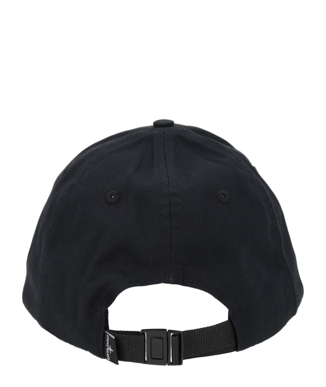 STONE ISLAND Черная хлопковая кепка/бейсболка, фото 2
