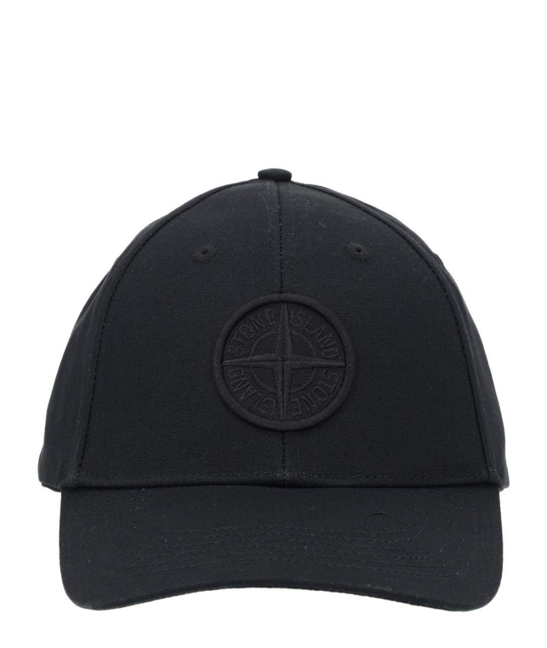 STONE ISLAND Черная хлопковая кепка/бейсболка, фото 1