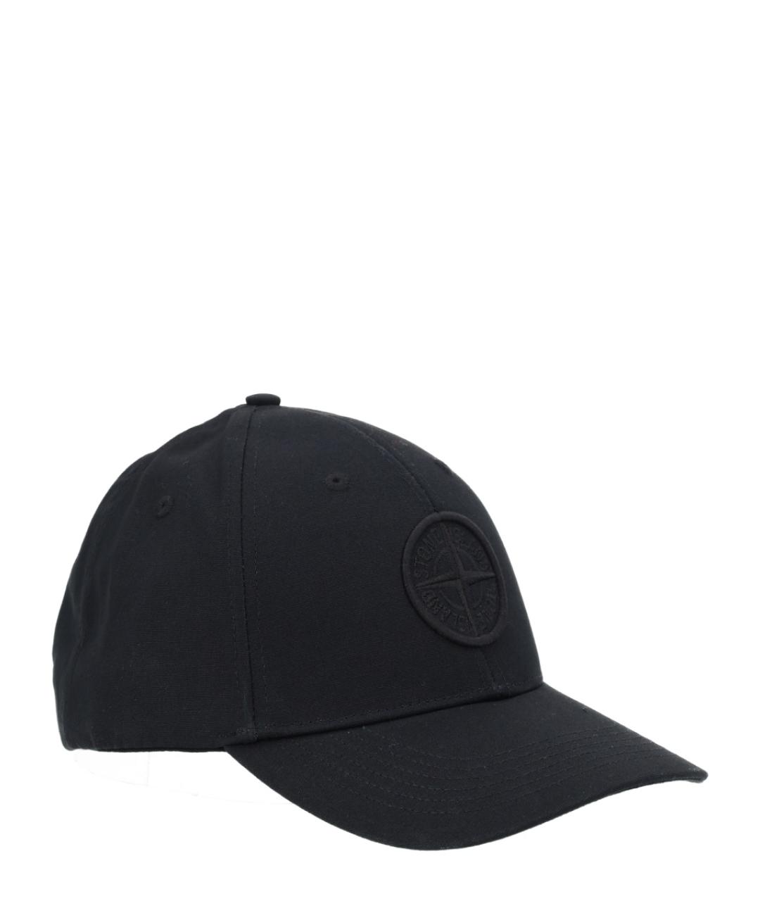 STONE ISLAND Черная хлопковая кепка/бейсболка, фото 3