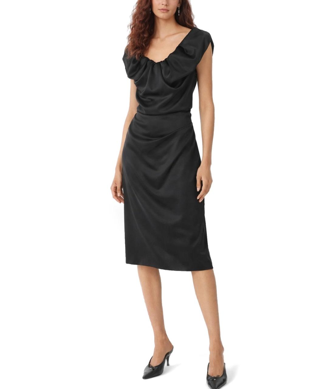 VIVIENNE WESTWOOD Черное полиэстеровое коктейльное платье, фото 2