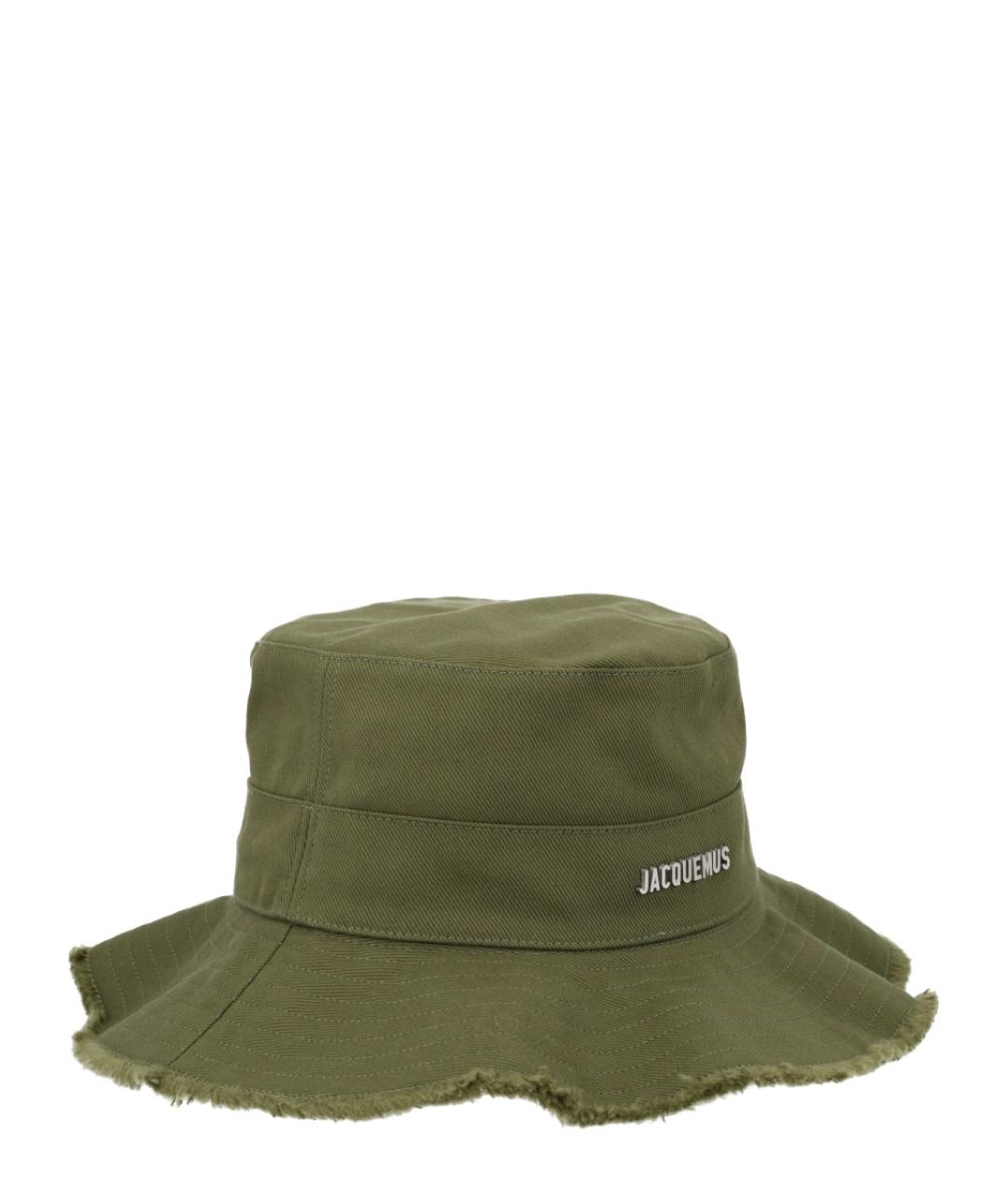 JACQUEMUS Зеленая хлопковая шляпа, фото 3