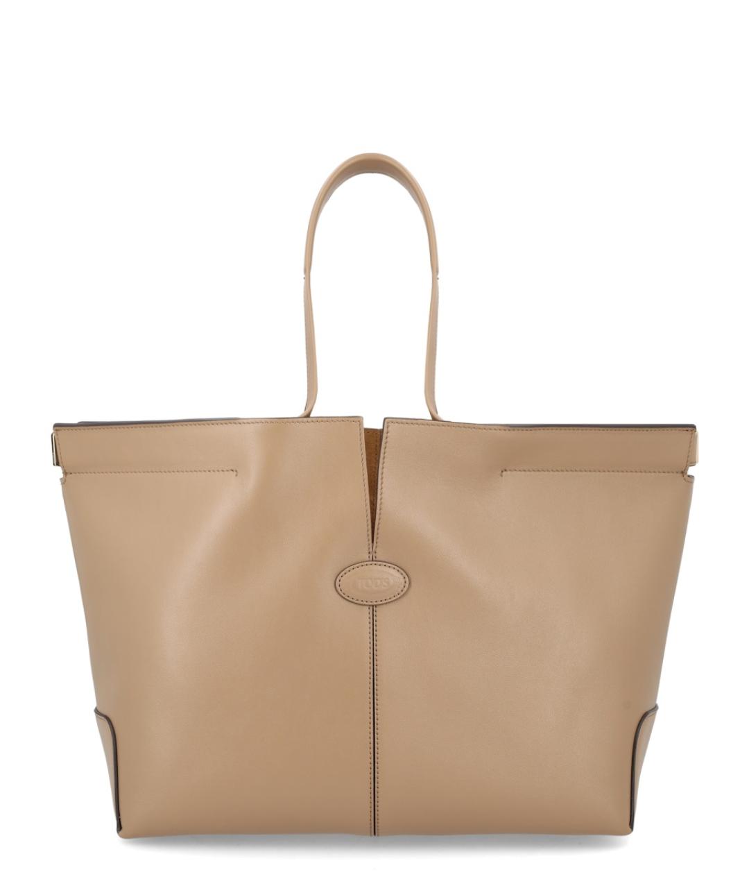 TOD'S Бежевая сумка тоут, фото 1