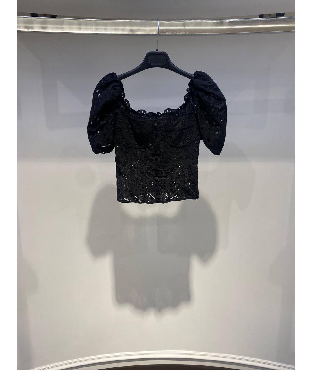 CHARO RUIZ Черная хлопковая майка, фото 3