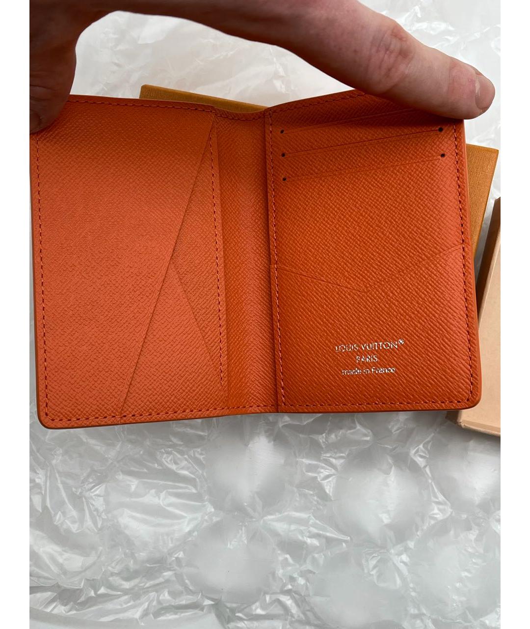 LOUIS VUITTON Оранжевый кардхолдер, фото 3
