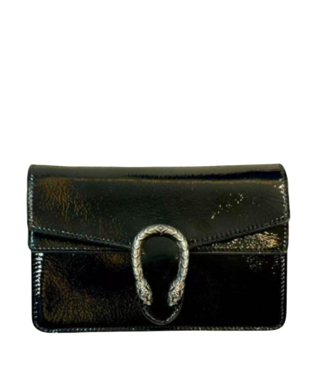 GUCCI Черная кожаная сумка через плечо, фото 1