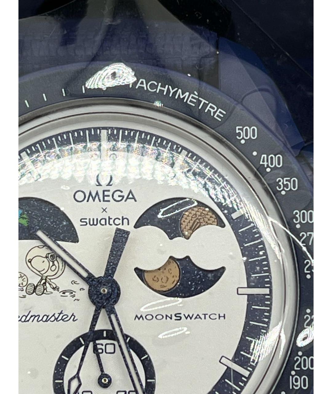 OMEGA Синие керамические часы, фото 7