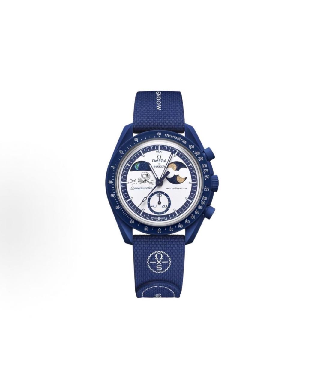 OMEGA Синие керамические часы, фото 9