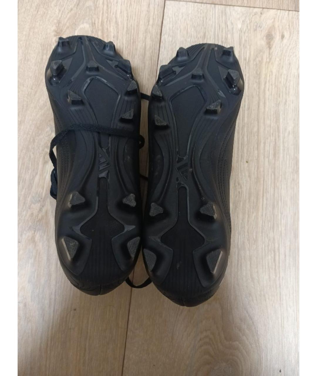 ADIDAS Черные синтетические низкие кроссовки / кеды, фото 4