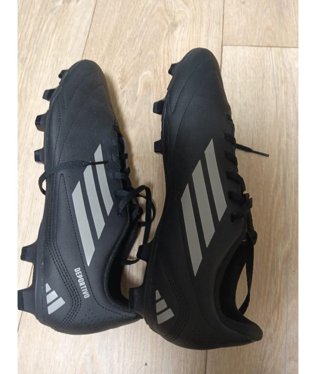 ADIDAS Черные синтетические низкие кроссовки / кеды, фото 2