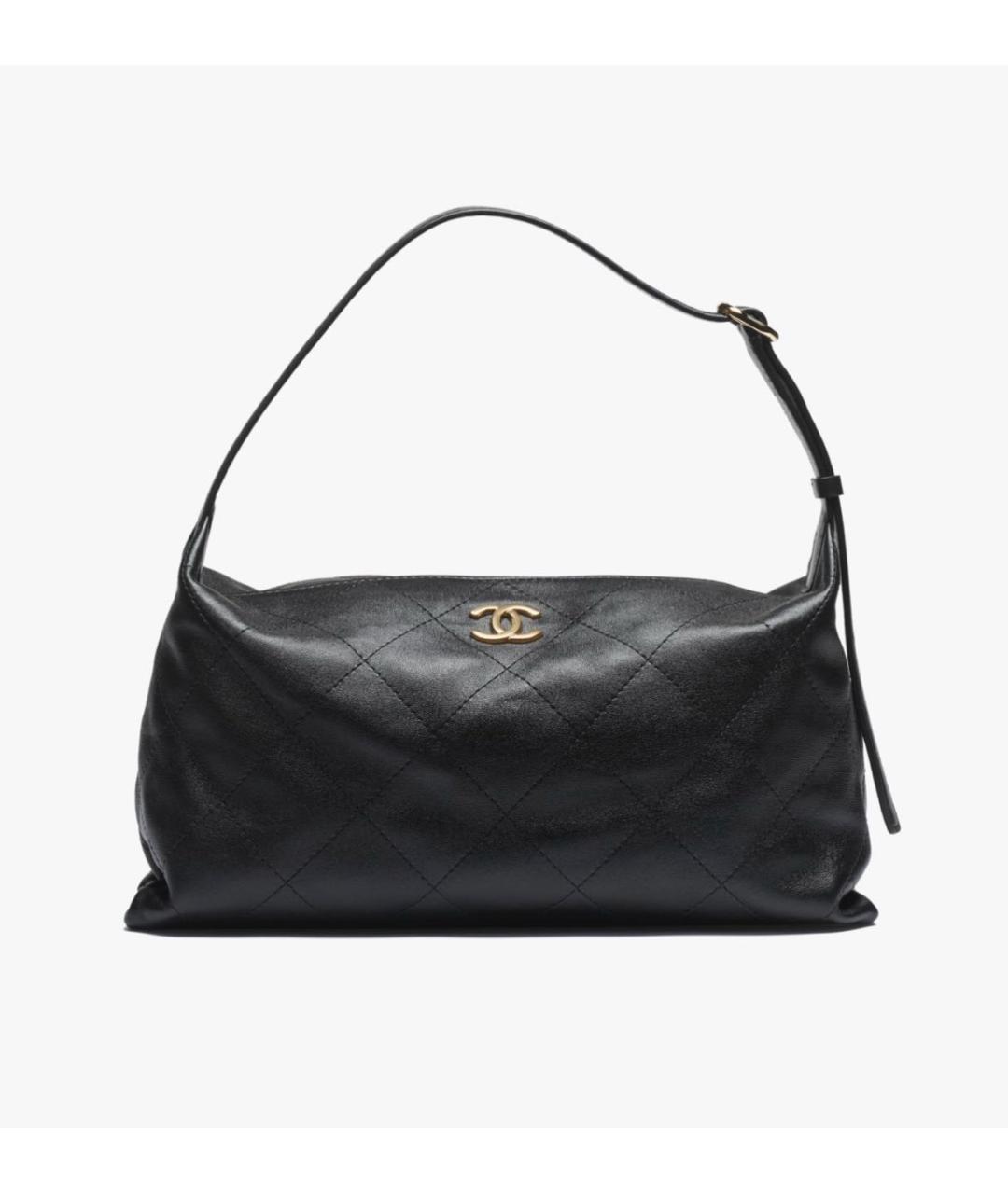 CHANEL Черная кожаная сумка тоут, фото 3