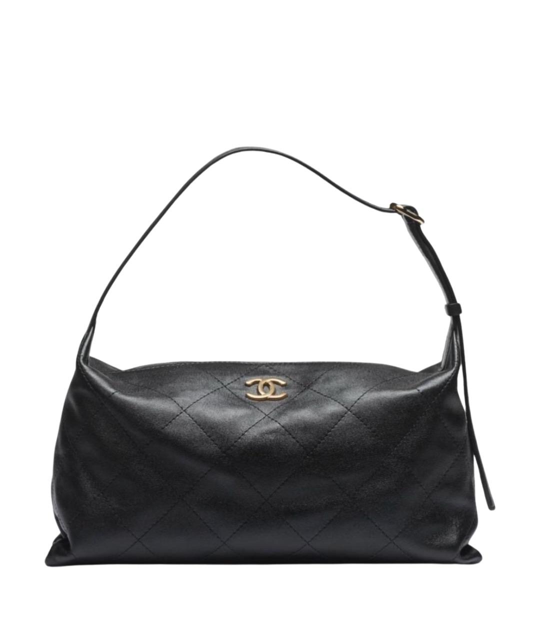 CHANEL Черная кожаная сумка тоут, фото 1