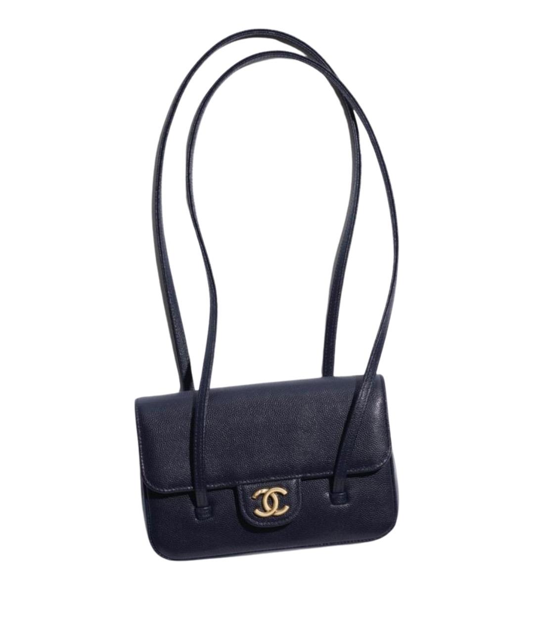 CHANEL Черная кожаная сумка через плечо, фото 1