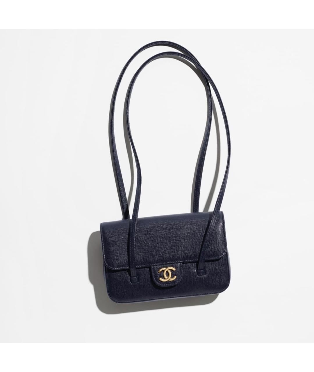 CHANEL Черная кожаная сумка через плечо, фото 4