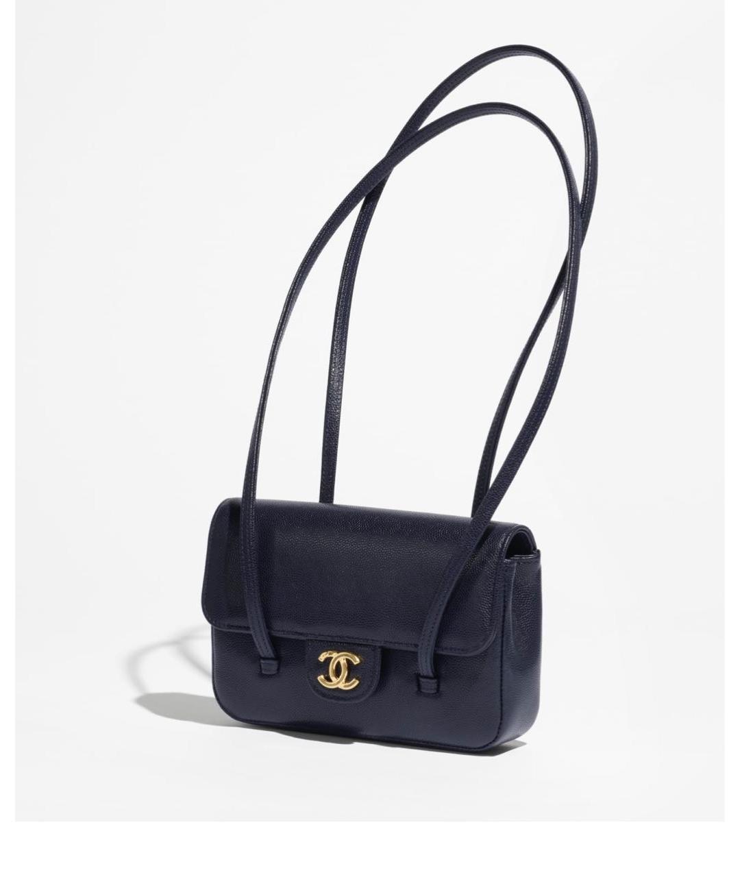 CHANEL Черная кожаная сумка через плечо, фото 2