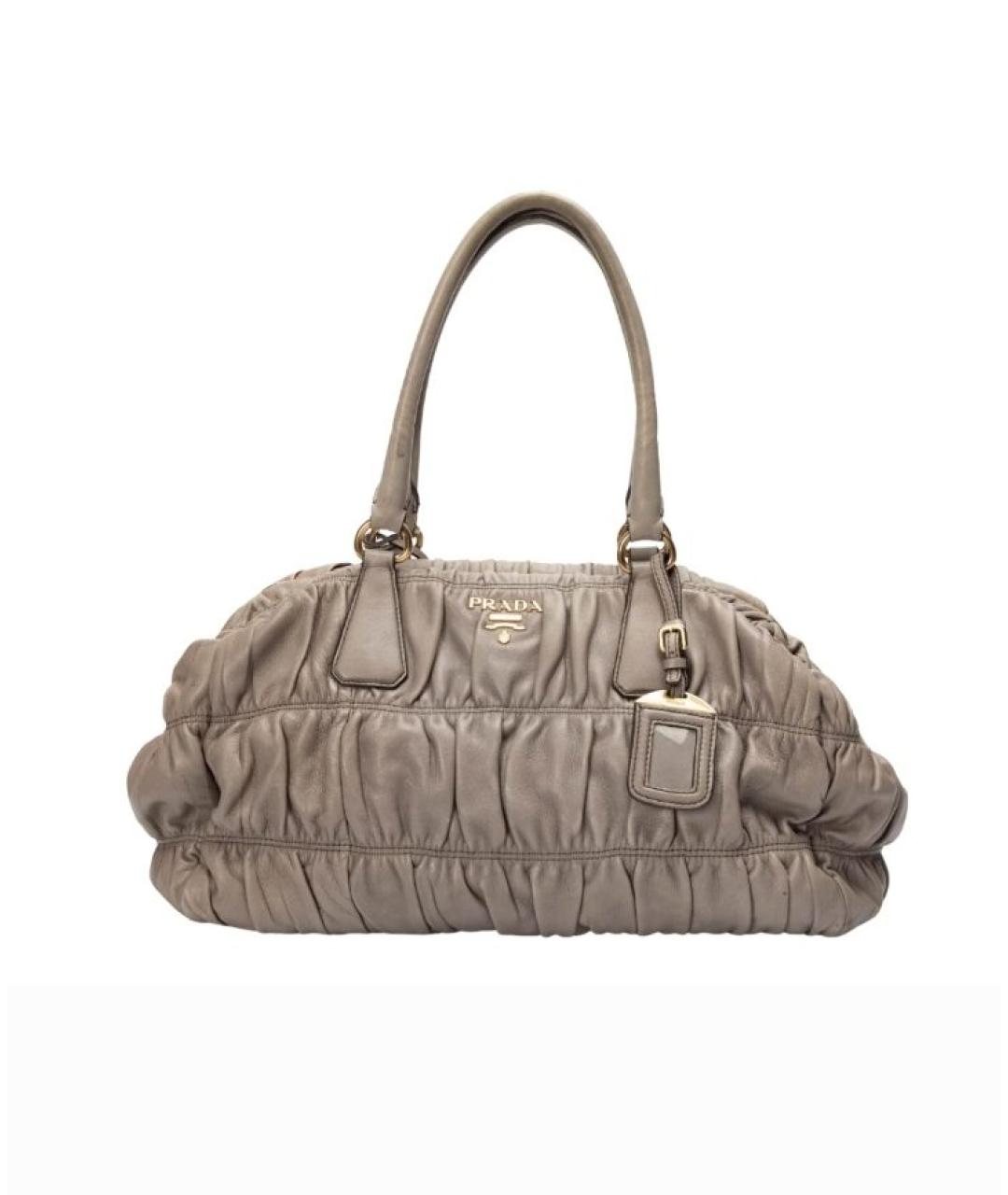 PRADA Кожаная сумка с короткими ручками, фото 1