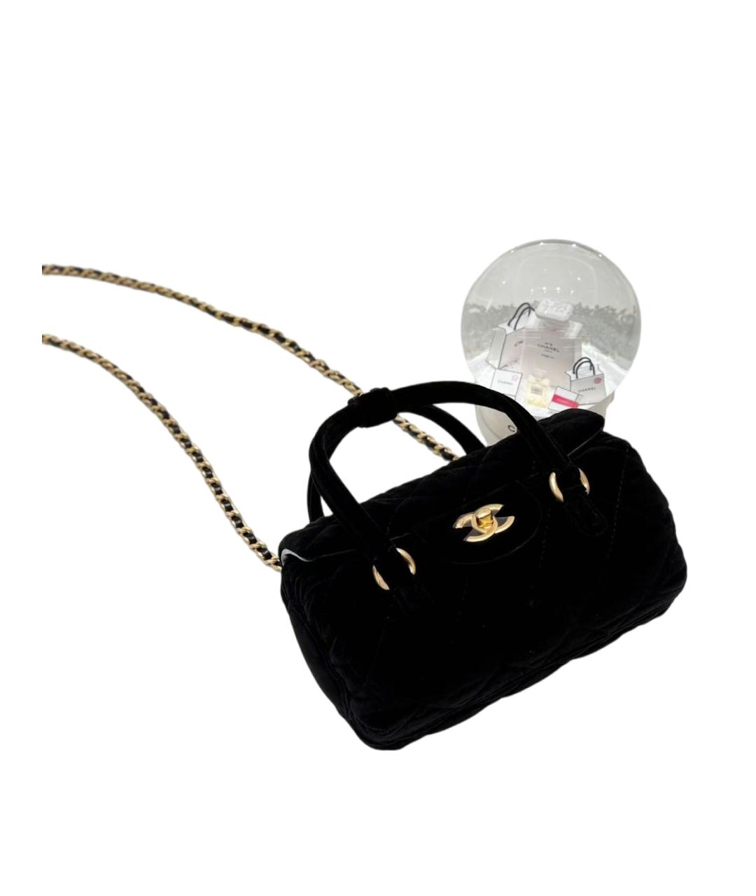 CHANEL Черная сумка через плечо, фото 5