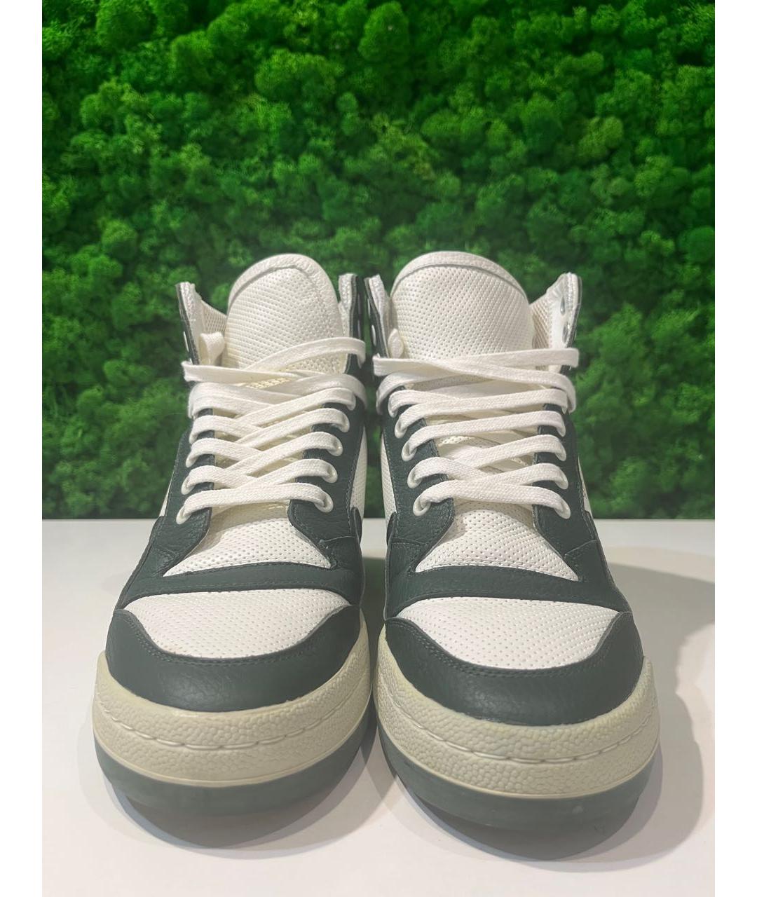 SAINT LAURENT Зеленые кожаные кеды, фото 3